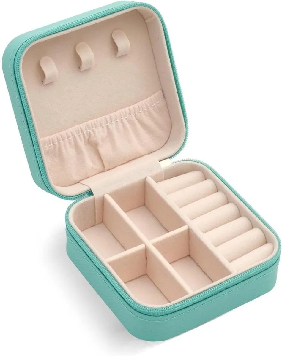 None Continuous None Continuous Mini Jewelry Travel Case 3.94 x 3.94 x 1.97 in — product photo