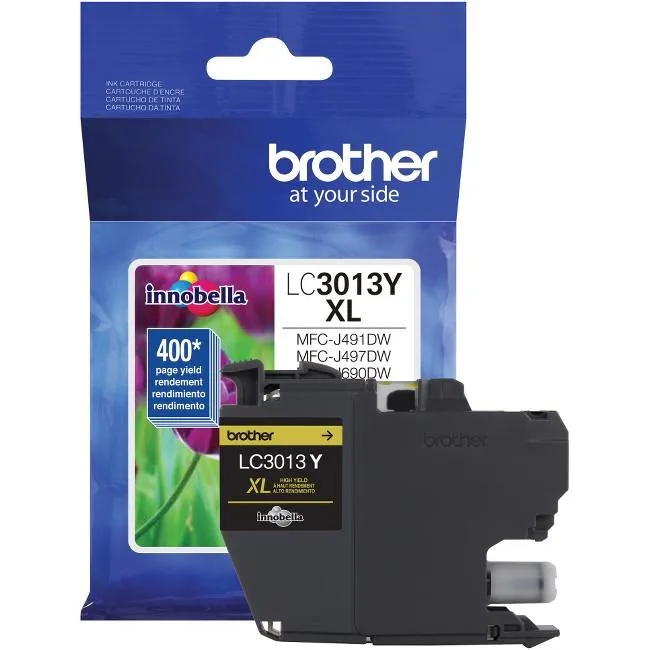 Brother Brother LC3013Y Yellow High Yield Ink Cartridge 400 Pages — product photo