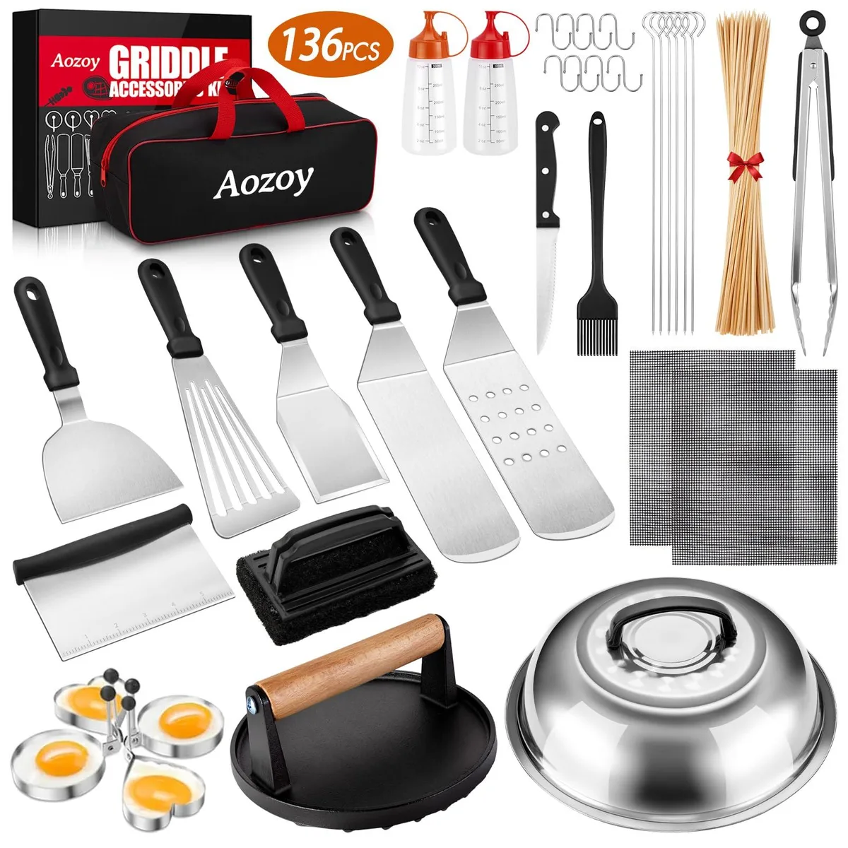 Healthy Living DY01 136PCS Grill Accessories Kit — product photo
