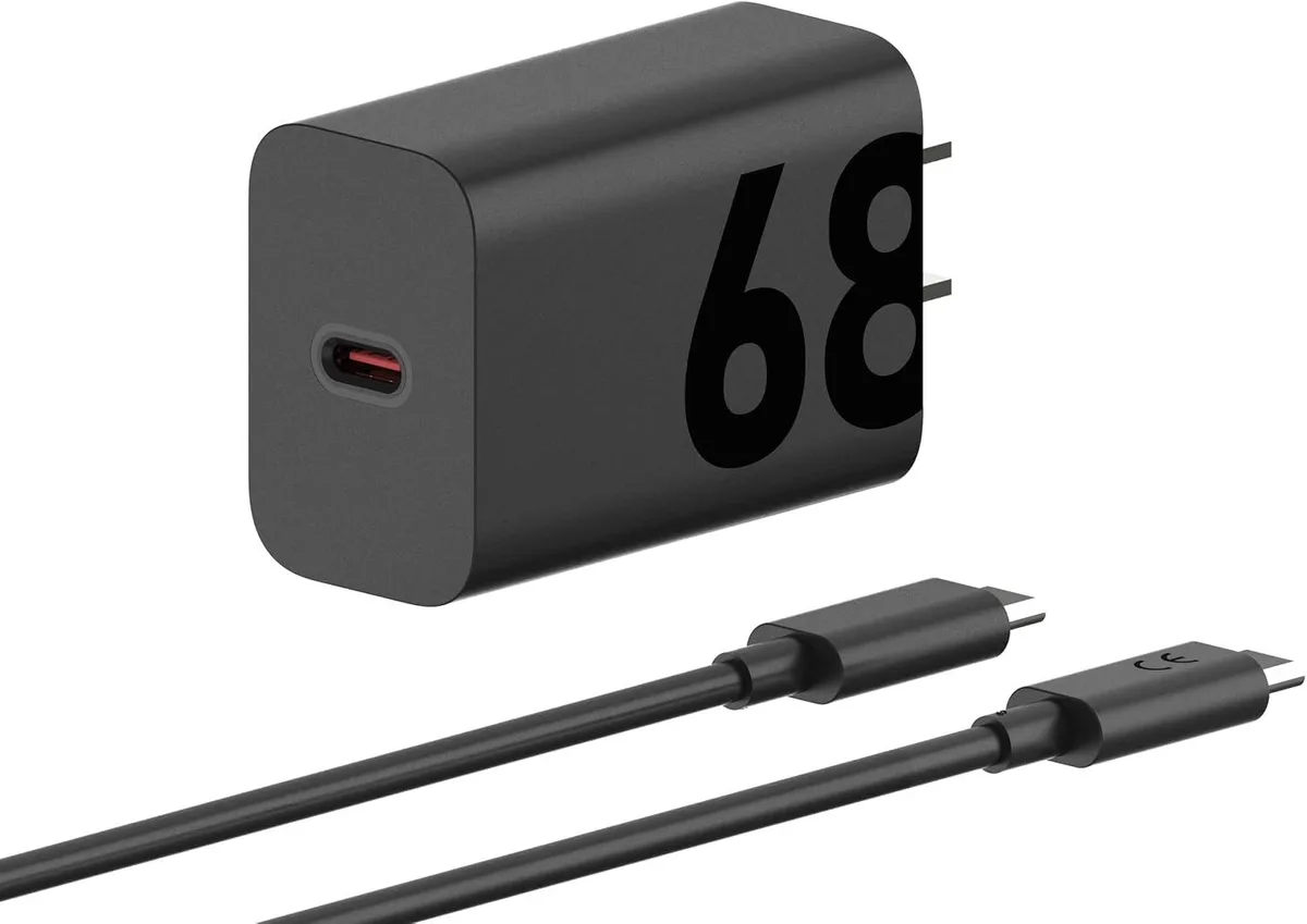 ONITOON ONITOON TurboPower 68W USB-C Wall Charger + 3.3ft 6.5A E-Marked Cable GaN — product photo
