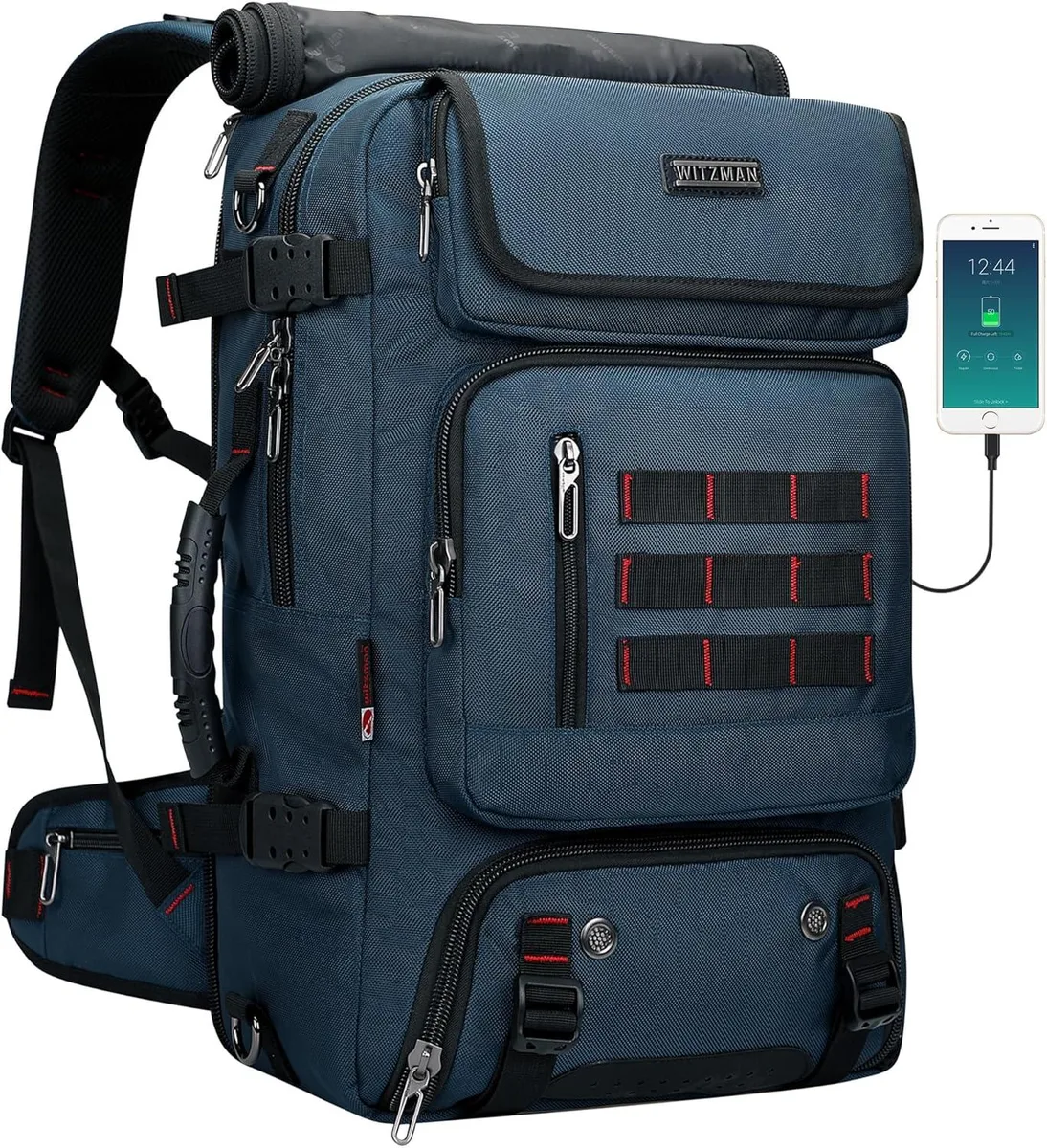 BFKK BFKK Carry on Travel Backpack Blue 16 inch laptop — product photo