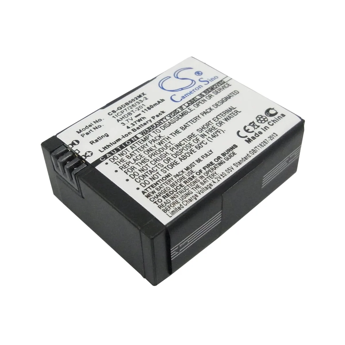 Cameron &amp; Co Cameron &amp; Co DS-CS-GDB002MX 1180mAh Li-ion camera battery — product photo
