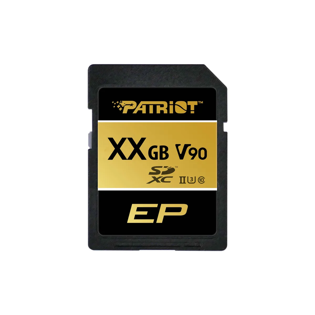 Patriot Memory Patriot Memory V90 256GB SDXC UHS-II U3 memory card — product photo