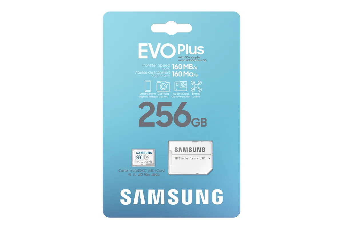 SAMSUNG SAMSUNG EVO Plus 256GB microSDXC Memory Card MB-MC256SA/CA — product photo