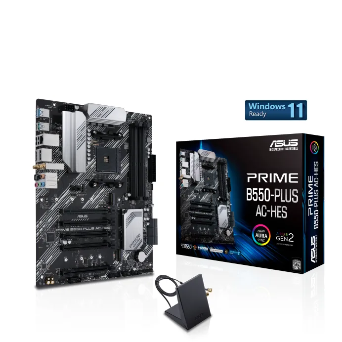 ASUS ASUS PRIME B550-PLUS AC-HES AMD motherboard — 제품 사진