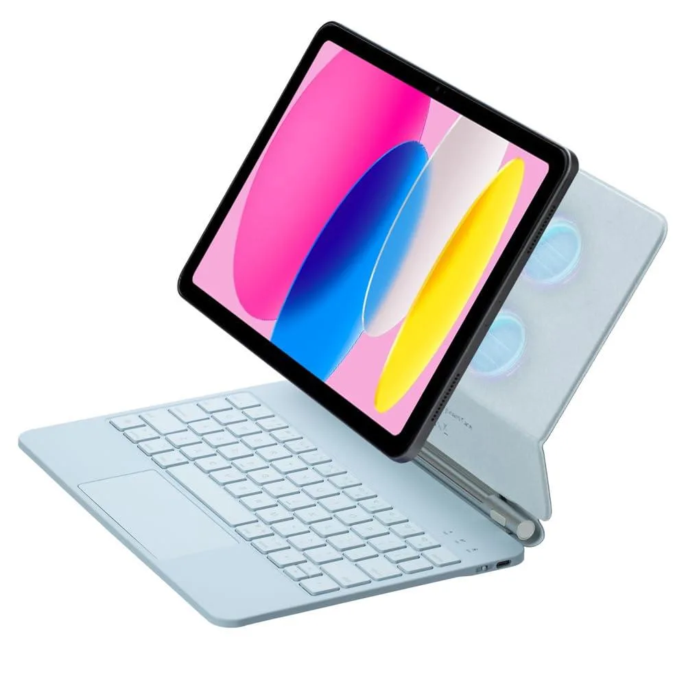 Timoom Timoom Backlit Keyboard Case with Trackpad for iPad 11" 2025 (Blue) — product photo