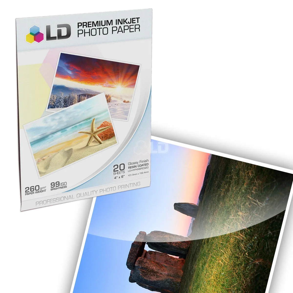 LD Products LD Products LC51 10 Ink Cartridge Set 4 Black 2 Cyan 2 Magenta 2 Yellow 20 Photo Paper — product photo