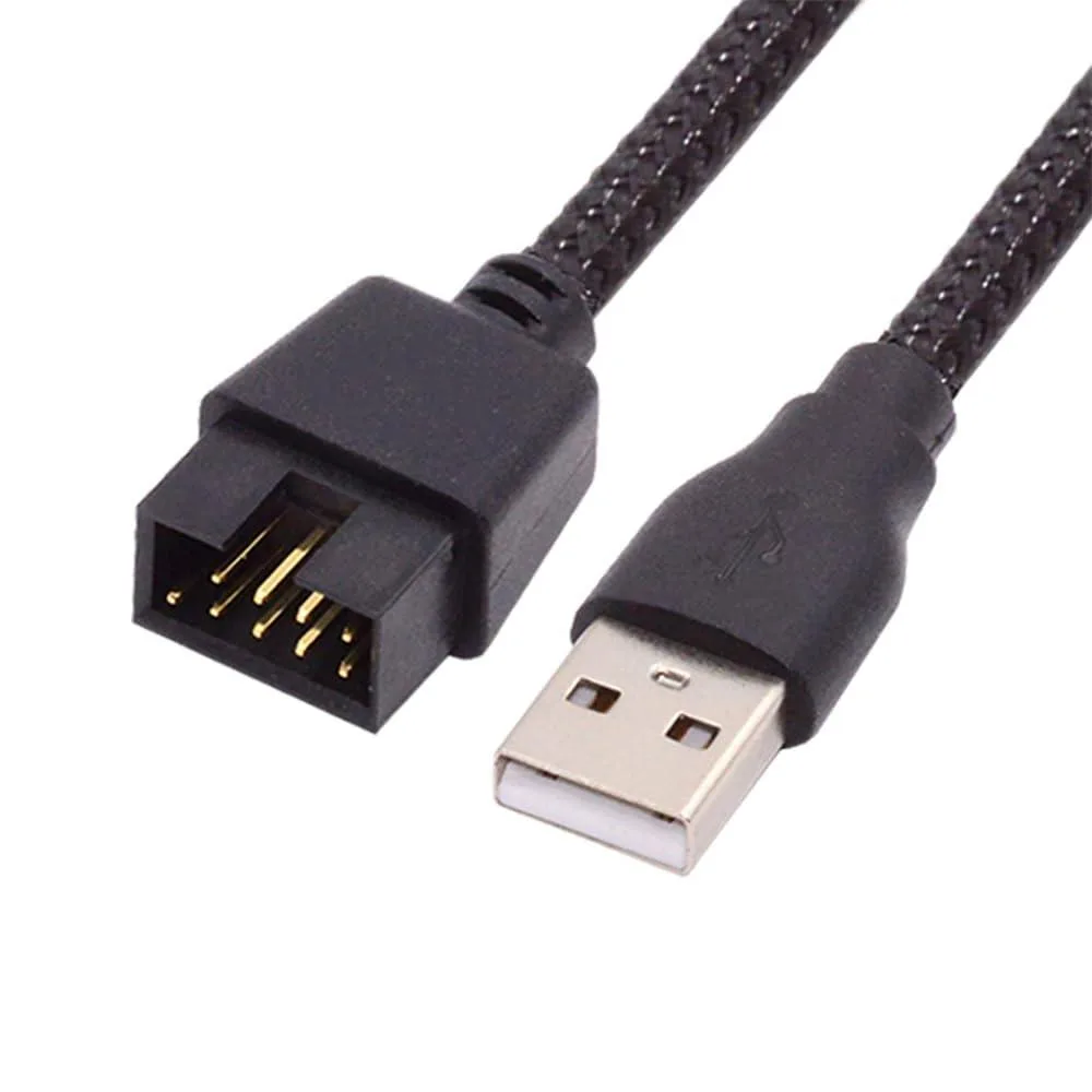 Vszerda Vszerda U2-076-XY USB 2.0 Male Type-A to 9Pin Male Header Cable 20cm — product photo