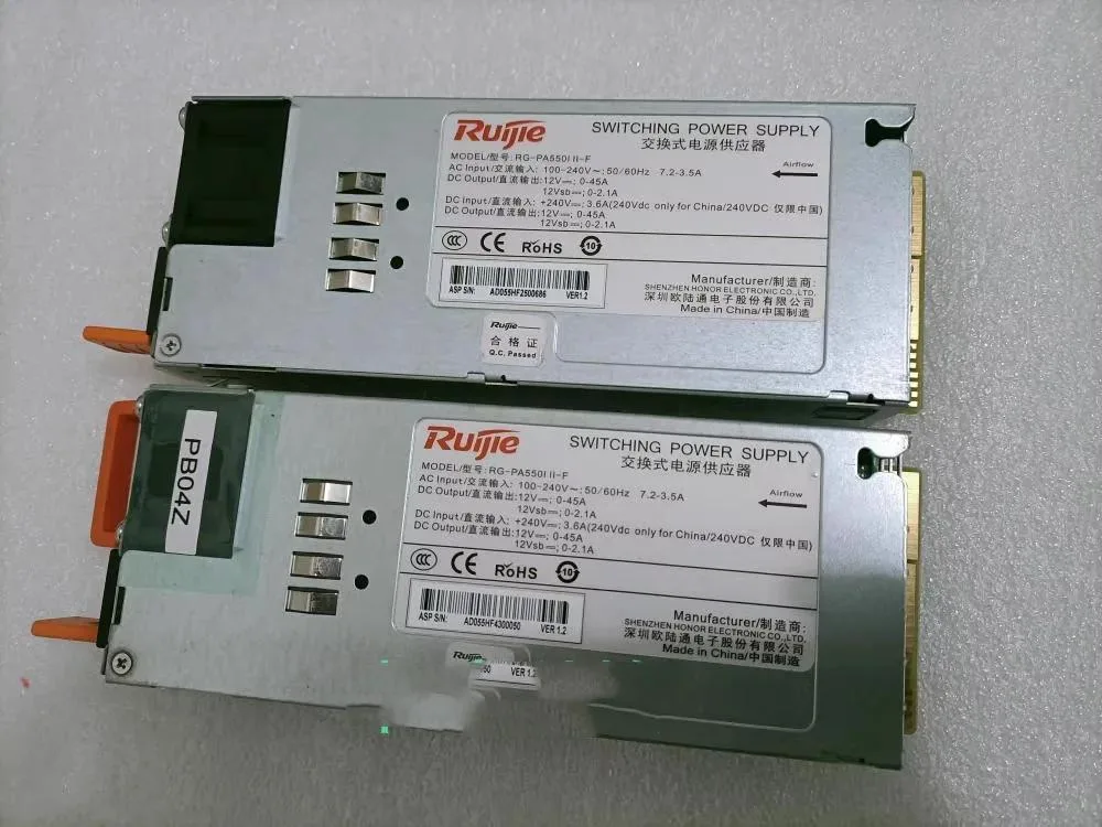 Supersuperuncle Supersuperuncle RG-PA550I II-F 550W AC Power Module for RG-S6120-48XS8CQ — product photo