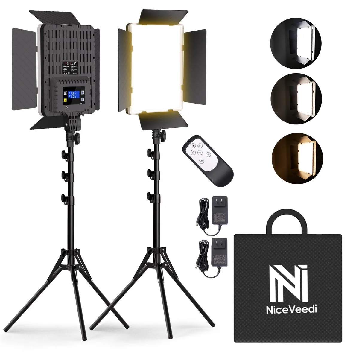  Neewer NV-36wUK 2-Pack 36W Bi-Color LED Lighting Kit with Tripods — product photo