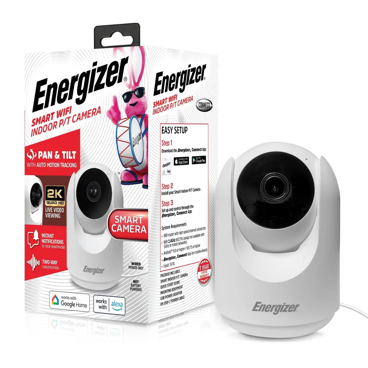 ALSEYE ALSEYE Smart 2K Indoor Pan &amp; Tilt Wired Camera — product photo