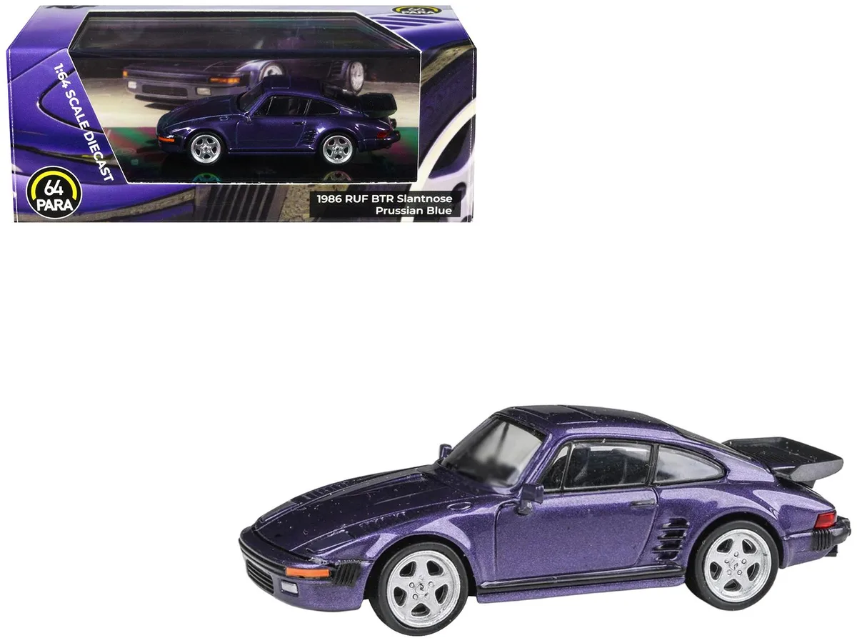 Paragon Paragon 1986 RUF BTR Slantnose Prussian Blue 1/64 Diecast Car — product photo
