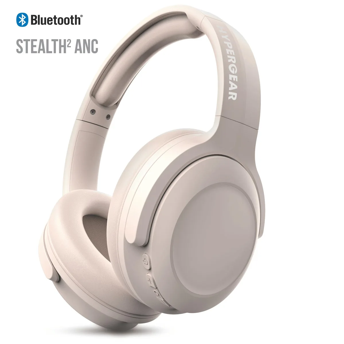HyperGear HyperGear Stealth2 ANC Wireless Headphones Off White 40mm 18h — product photo
