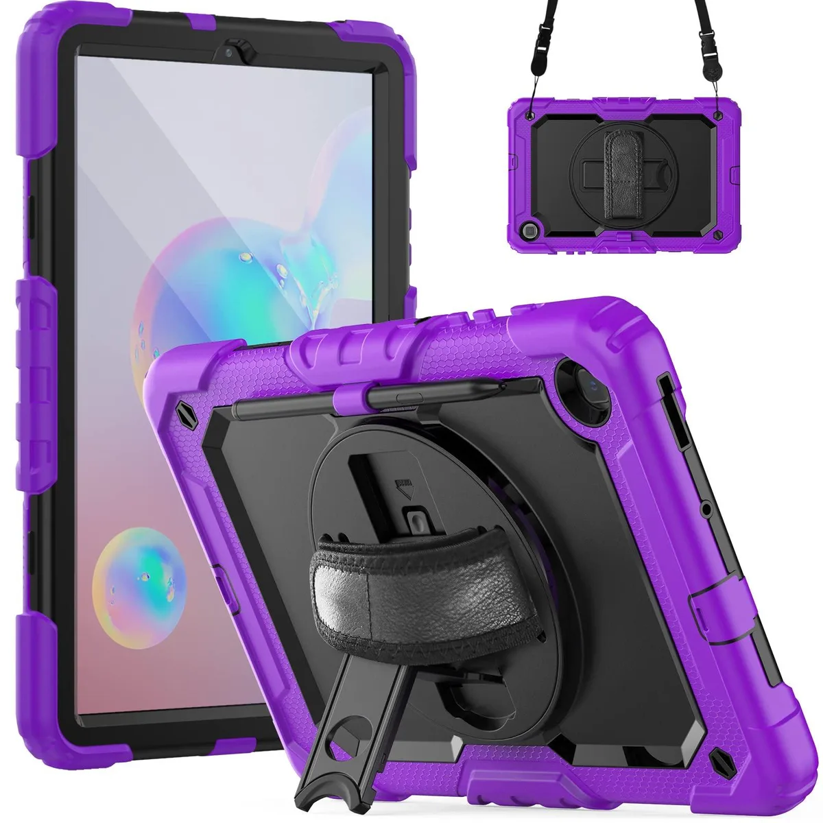 Timoom Timoom Heavy Duty Shockproof Case for Samsung Galaxy Tab S6 Lite 10.4 Purple — product photo