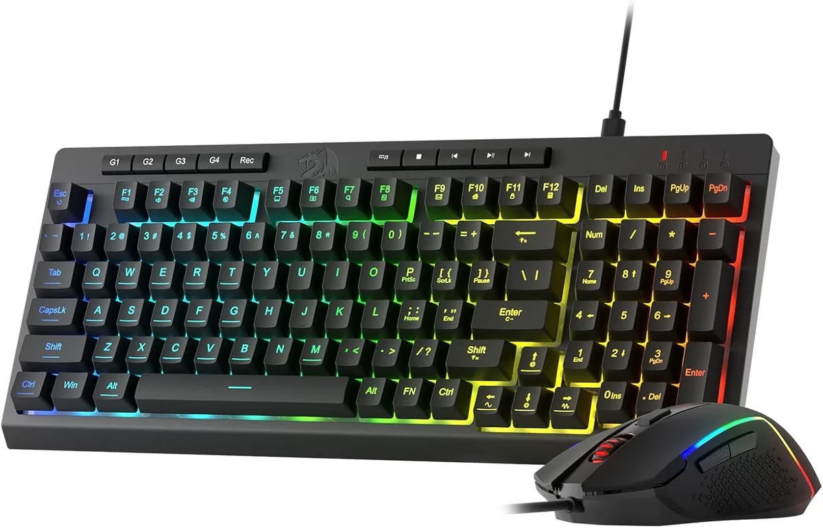 Redragon Redragon S141 Gaming Keyboard 98 Keys 26 Anti-Ghosting 4 Macro Keys 10000 DPI Mouse — product photo