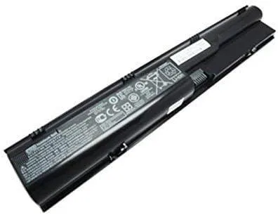 Rectangular black laptop battery with label showing 10.8V 47Wh