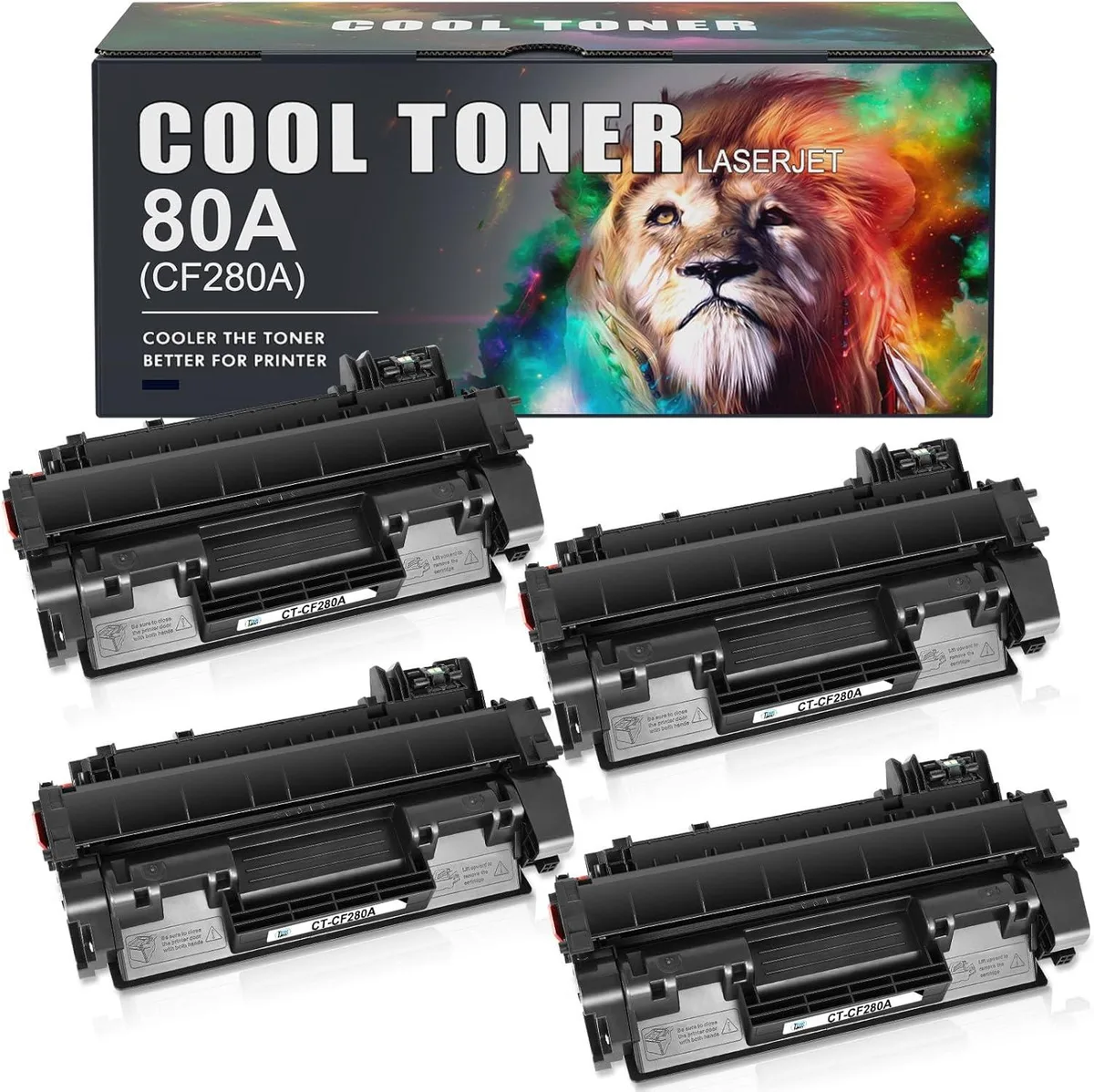 V4ink V4ink CF280A 80A Black Toner Cartridge 4-Pack — product photo