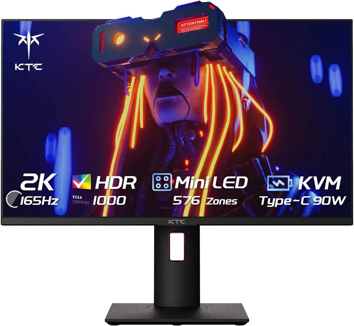KTC KTC M27T20 27" Mini LED 1440p 165Hz Gaming Monitor — product photo