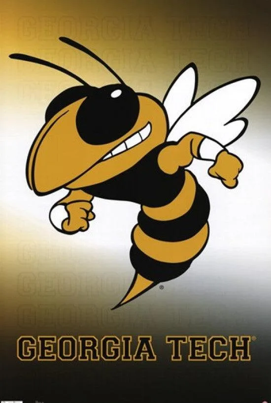 Yellow Jackets logo poster print 22 by 34 inches