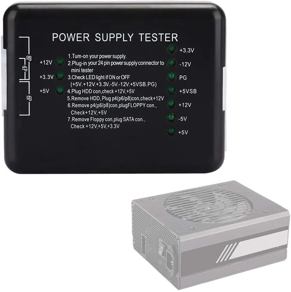 myVolts myVolts ATX Power Supply Tester Black — product photo