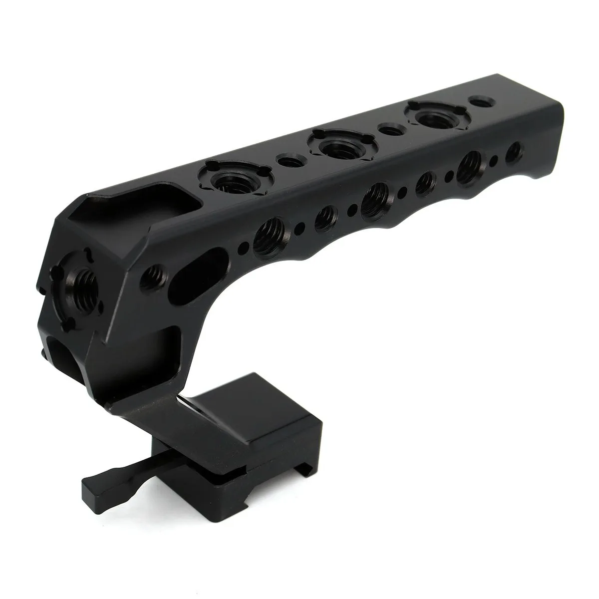 SZJELEN SZJELEN Camera Top Handle NATO Clamp 3/8"-16 ARRI Pins 1/4"-20 3 Cold Shoes Black — product photo