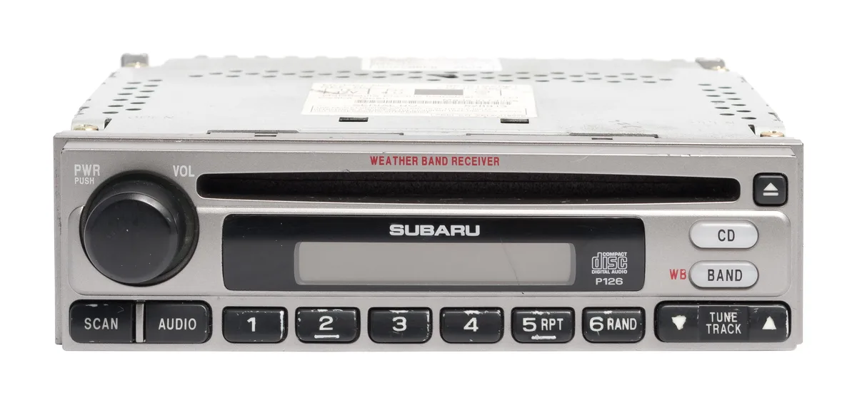 1 Factory Radio 1 Factory Radio 86201SA020 AM FM CD Receiver Face ID P126 2003-2006 Subaru Forester — product photo