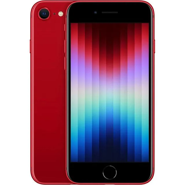 Apple Apple iPhone SE A2595 64GB Red cell phones - unlocked — product photo