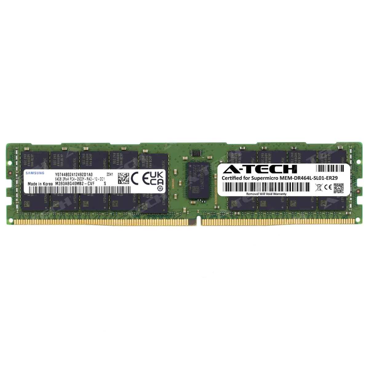 A-Tech A-Tech Supermicro Certified 64GB DDR4 2933MHz ECC RDIMM Server RAM — product photo