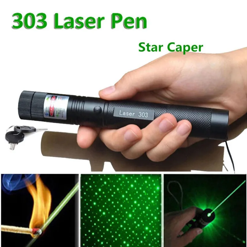 Corn Electronics Corn Electronics 303 Green Laser Pointer 532 nm 4200 mAh 18650 Battery Charger — product photo