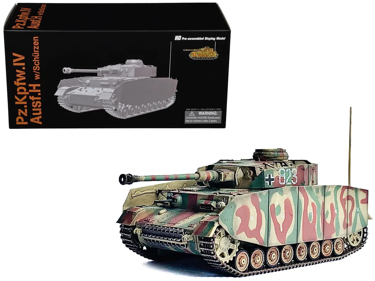 Dragon Models Dragon Models Pz.Kpfw.IV Ausf.H #823 Normandy 1/72 hobby collectible — product photo