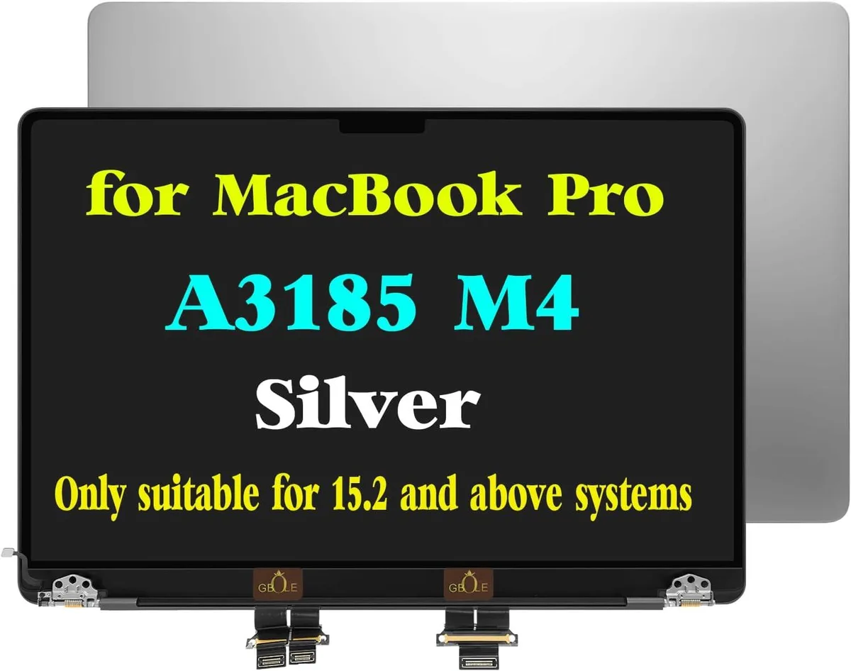 NUOLAISUN NUOLAISUN MacBook Pro A3185 M4 LCD Screen Assembly 2024 EMC 8623 Silver — product photo