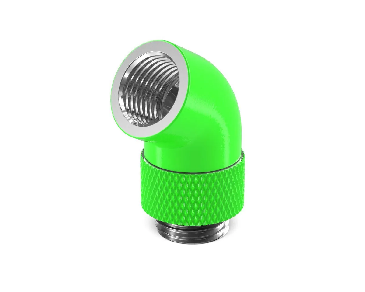 PrimoChill PrimoChill 60 Degree SX Rotary Elbow Fitting G 1/4in Male Female diy cooling — product photo