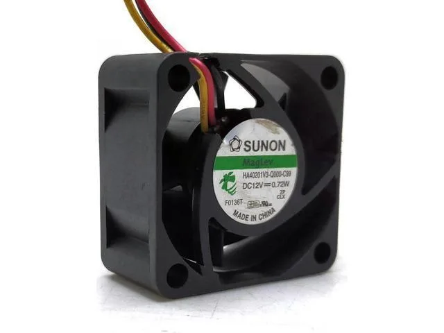 LORDWORLD LORDWORLD 4020 12V Three-Speed Maglev Switch Wind Fan 4CM HA40201V3-Q000-C99 Ultra-Quiet 2pcs — product photo