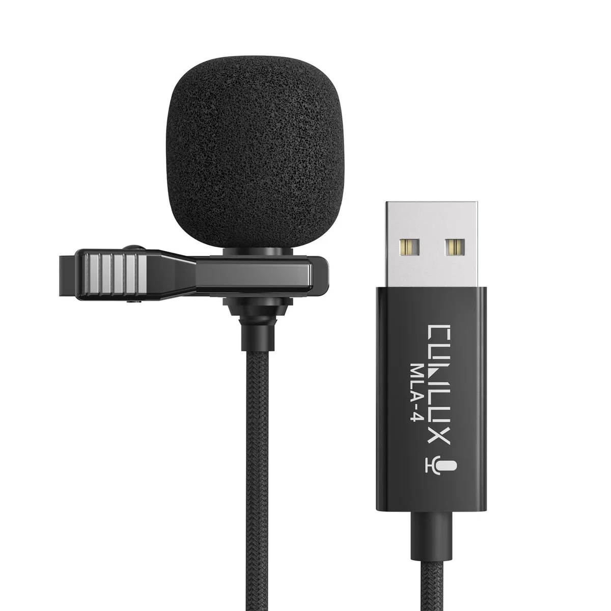 Cubilux E03-24-US-N2 USB Unidirectional Lavalier Microphone 96KHz/24-bit 9mm — product photo