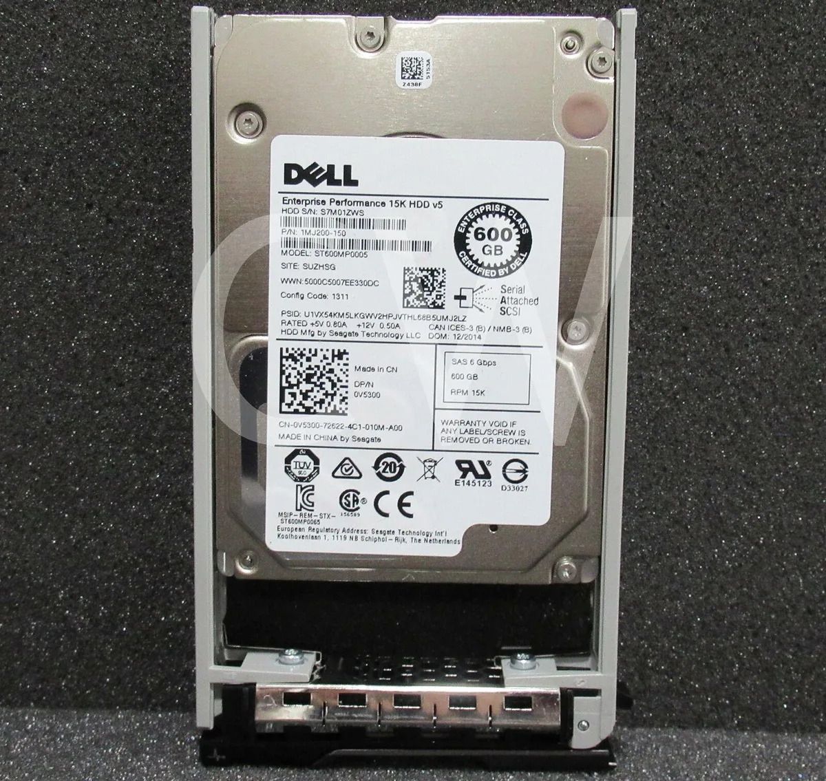 DELL DELL ST600MP0005 600GB 15K RPM SAS 2.5" 128MB internal hard drive — product photo