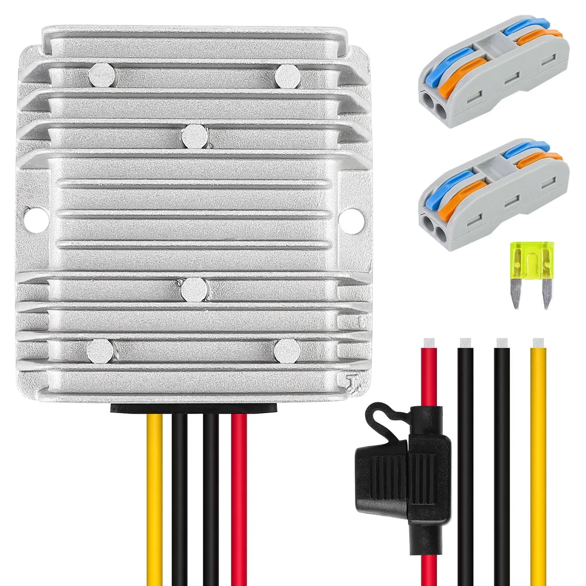 KEHIPI KEHIPI 48V 36V to 12V 240W 20A DC-DC Step-Down Converter IP67 Waterproof Power Adapter — product photo