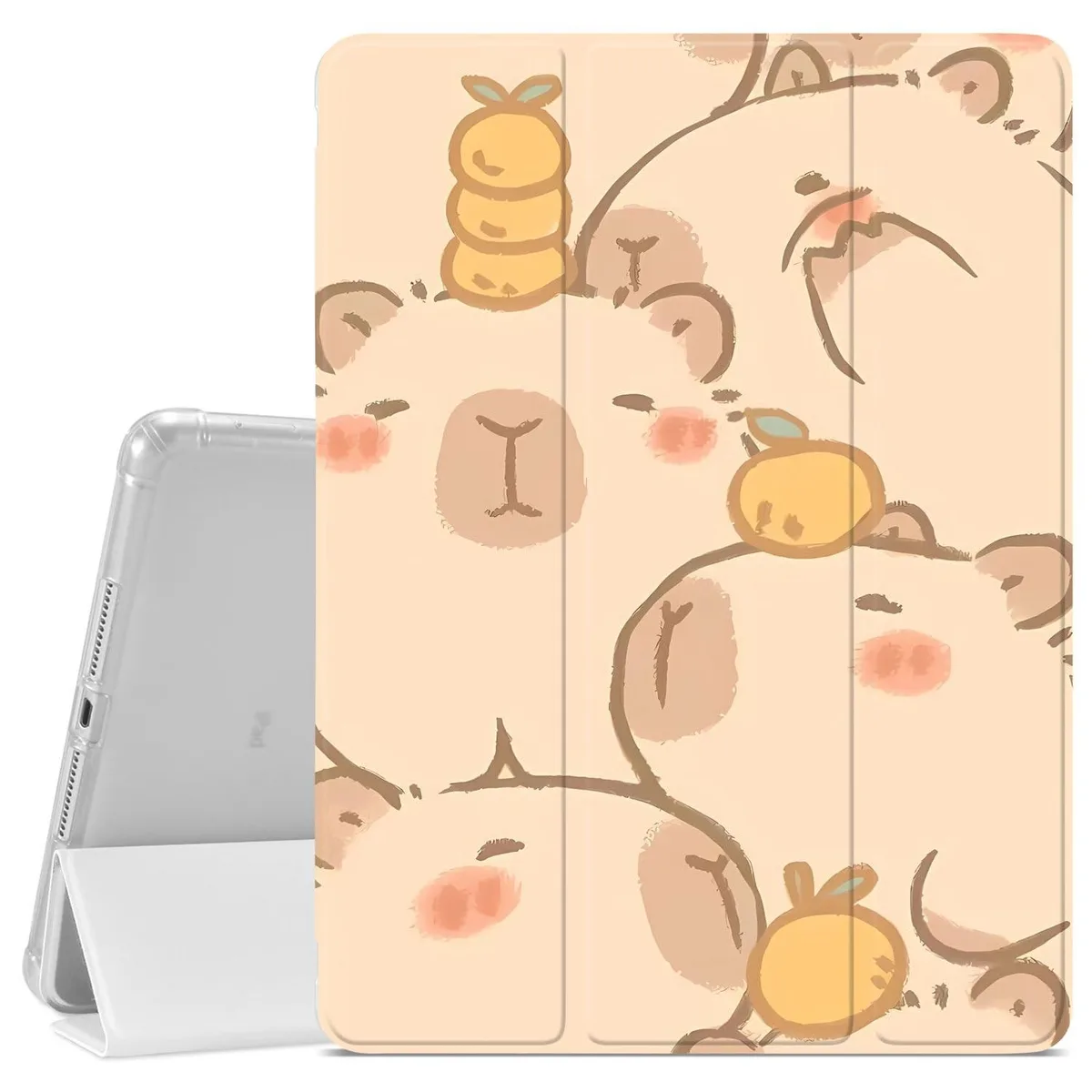 Bipra Bipra Capybara Pattern Case iPad Air 3/Pro 10.5" 2017/2019 1.5mm White — product photo