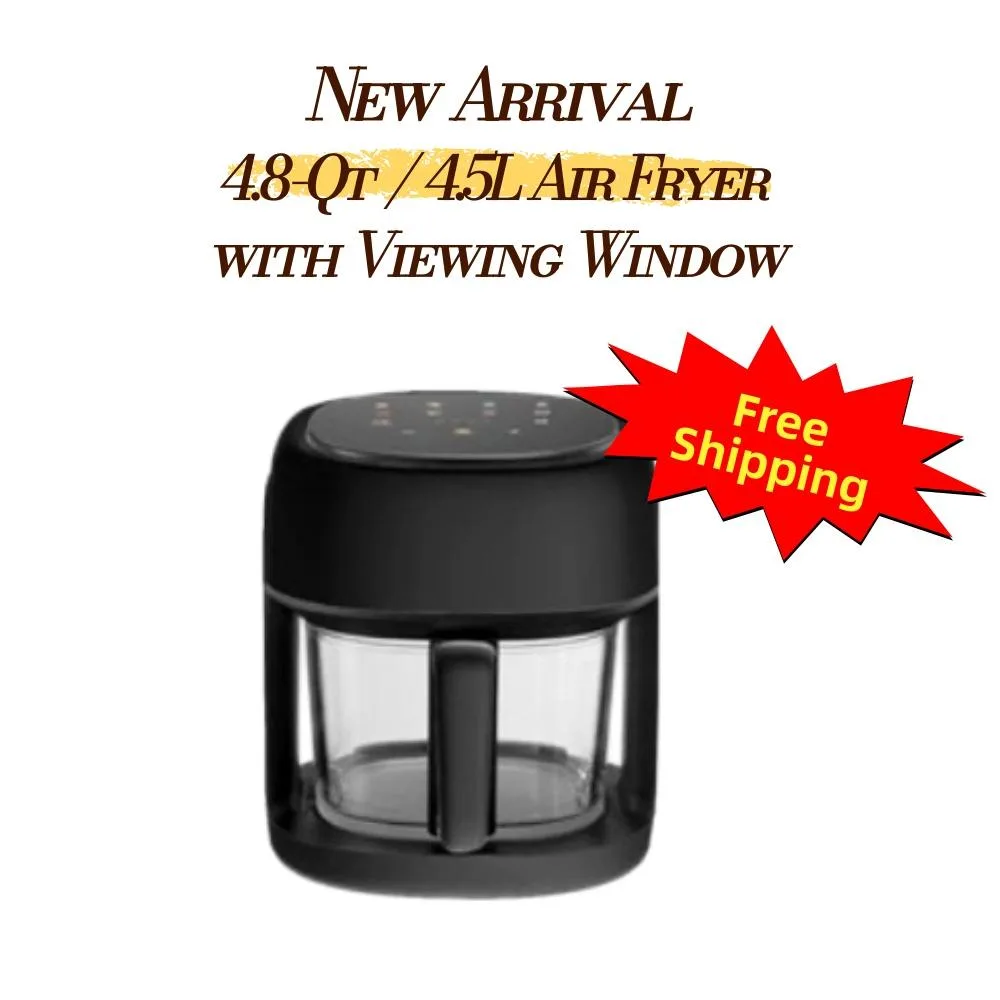 Aenaeder Aenaeder AE-282799 4.5L Visible Glass Air Fryer 1350W White — product photo