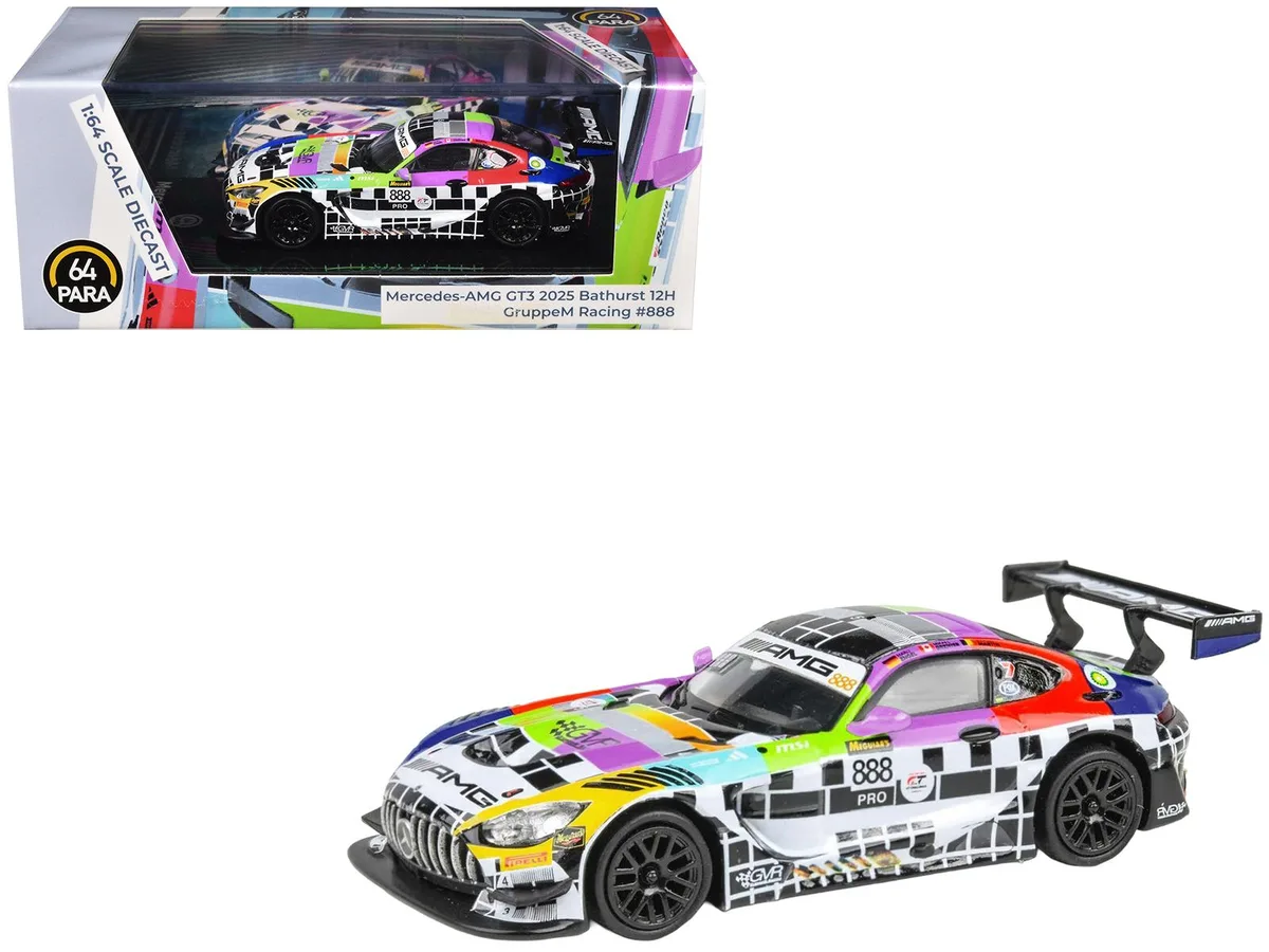 Paragon Paragon Mercedes-AMG GT3 #888 GruppeM Racing Bathurst 12 Hour 2025 1/64 hobby collectible — product photo