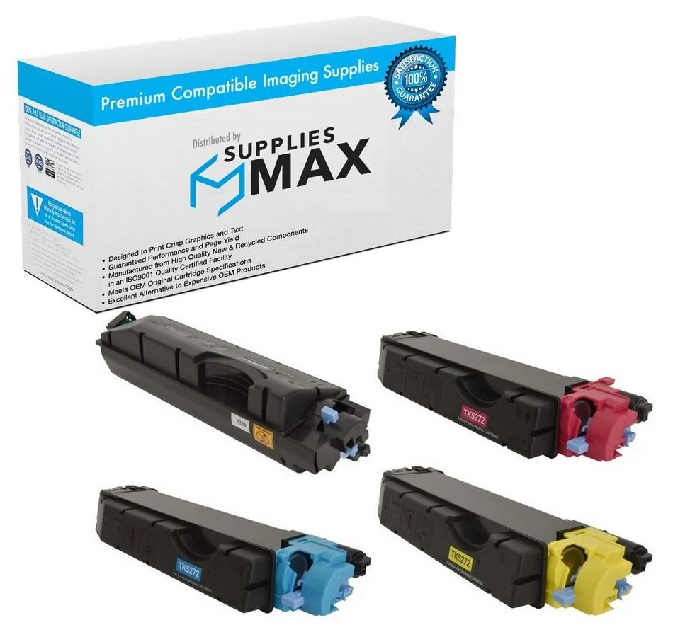 SuppliesMax SuppliesMax TK-5272MP Toner Cartridge Combo Pack (BK/C/M/Y) 8000 Pages — product photo