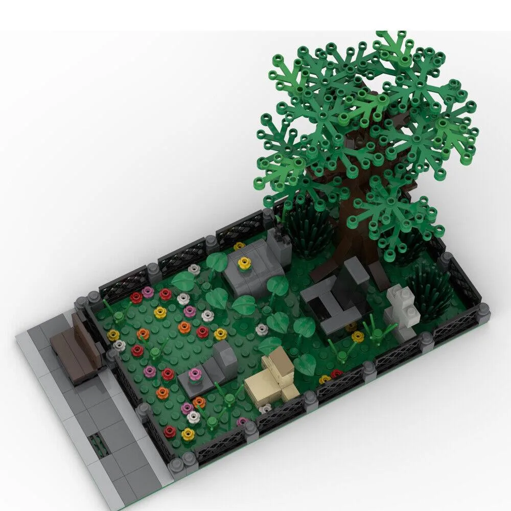 ZITIANYOUBUILD ZITIANYOUBUILD MOC-65701 Church Cemetery Building Set 262 Parts — product photo