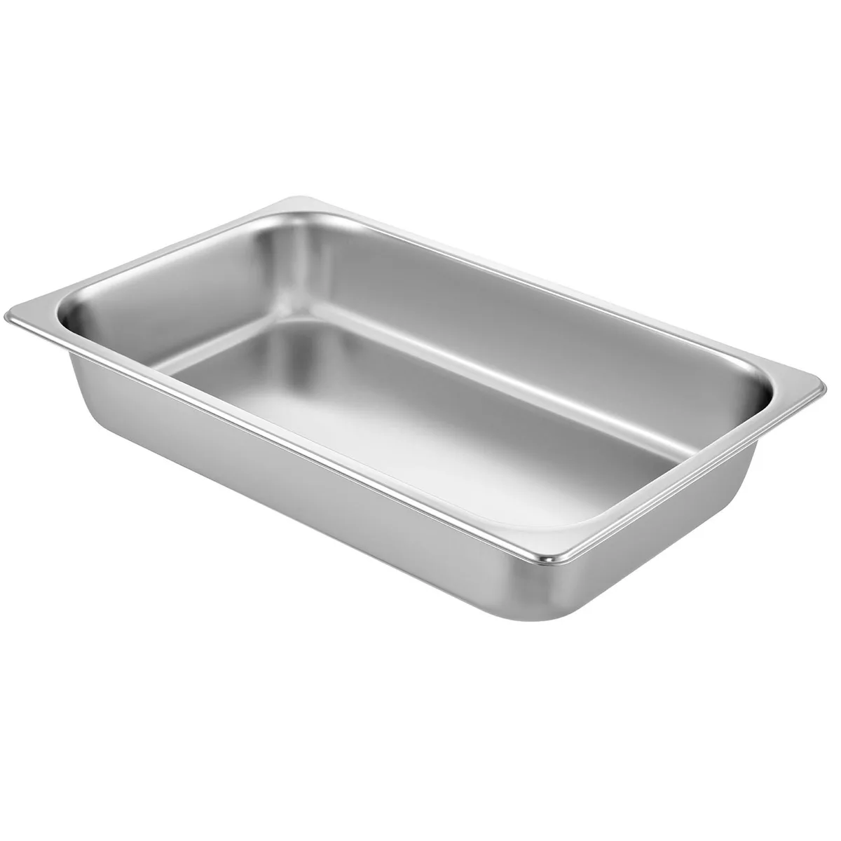 VEVOR VEVOR 6 Pack Steam Table Pans 20.9 x 12.8 x 3.9 Inch Stainless Steel — product photo