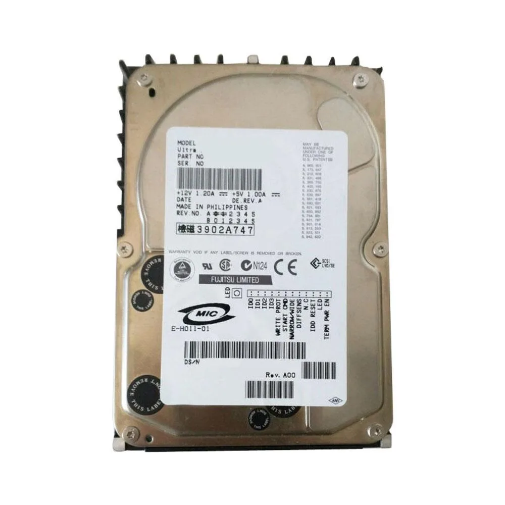 Fujitsu Fujitsu MAN3184MP 18.4GB 10K 68-PIN Ultra-160 SCSI 3.5Inch 8MB Cache internal hard drive — product photo