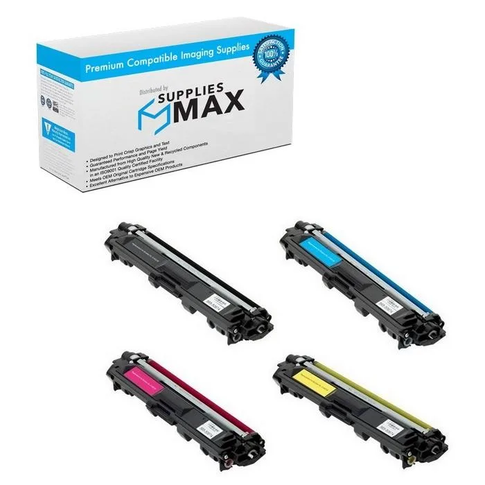 SuppliesMax SuppliesMax TN-225MP High Yield Toner Cartridge Combo Pack (BK/C/M/Y) — product photo