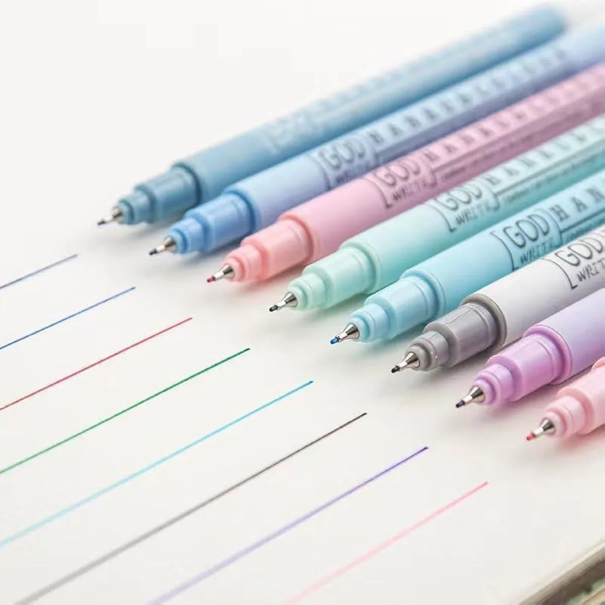  HANKU 865 8-Color Fineliner Pen Set 0.38mm — product photo