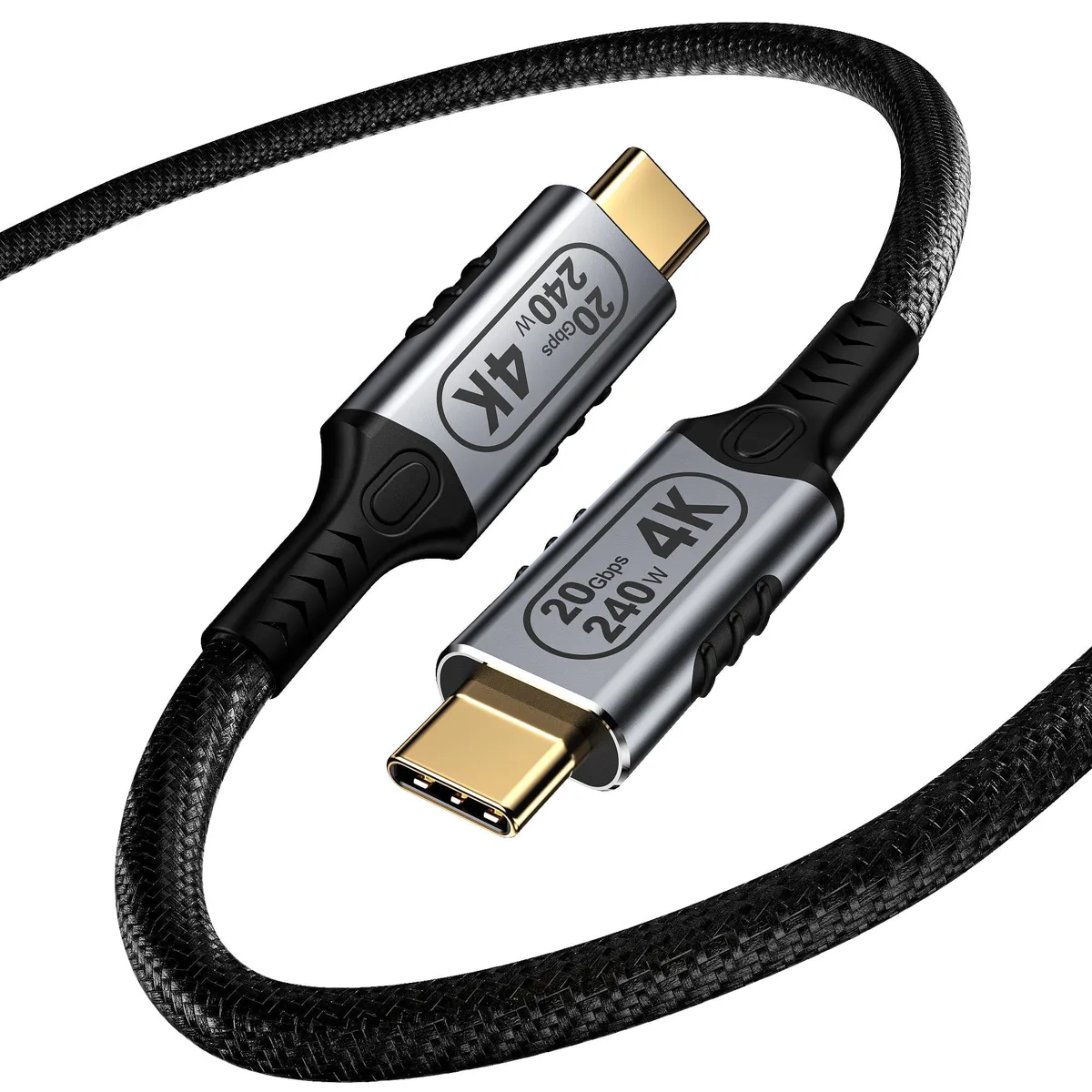 Vszerda Vszerda USB C 3.2 Gen 2 Cable 20Gbps 4K@60Hz 240W 3.3FT — product photo