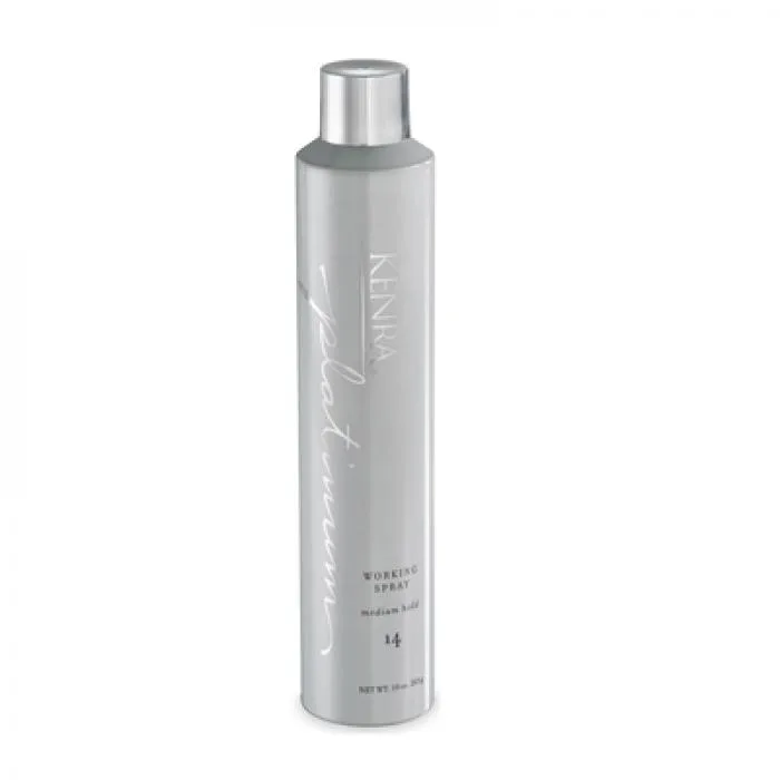 Kenra Platinum Working Spray 14 10oz aerosol can multi-color finish