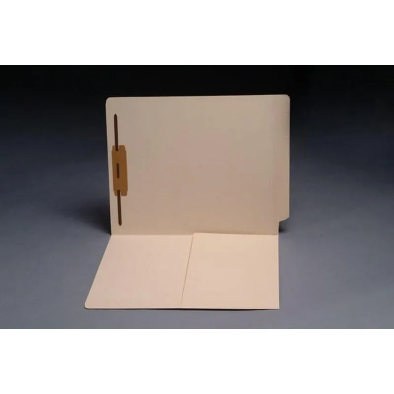 BSP FIling BSP FIling 14pt Manila File Folder End Tab Letter 1/2 Pocket Fastener Pos #1 Box of 50 — product photo