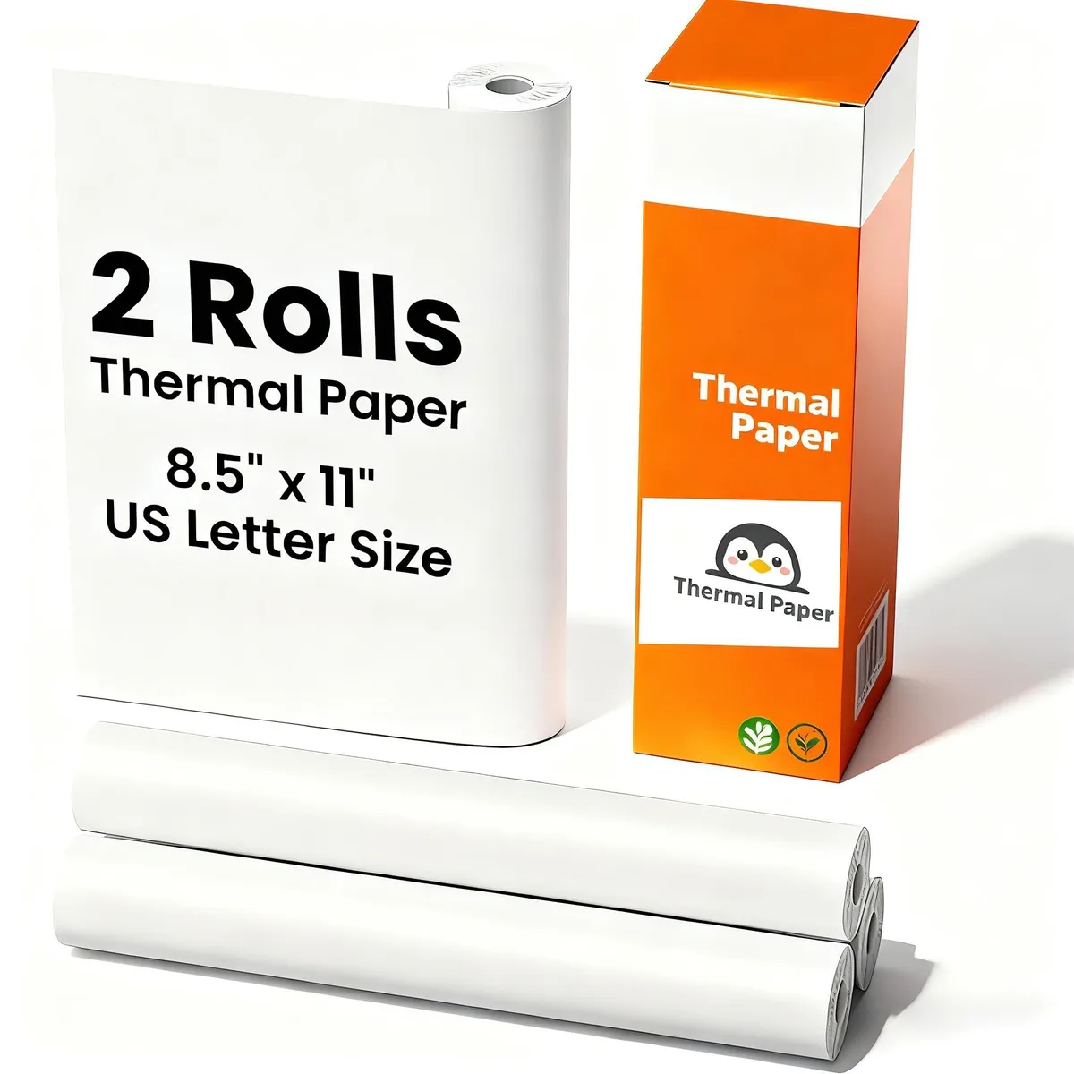  GV Verdegen Receipt Paper 8.5 x 11 Inch 2 Rolls — product photo