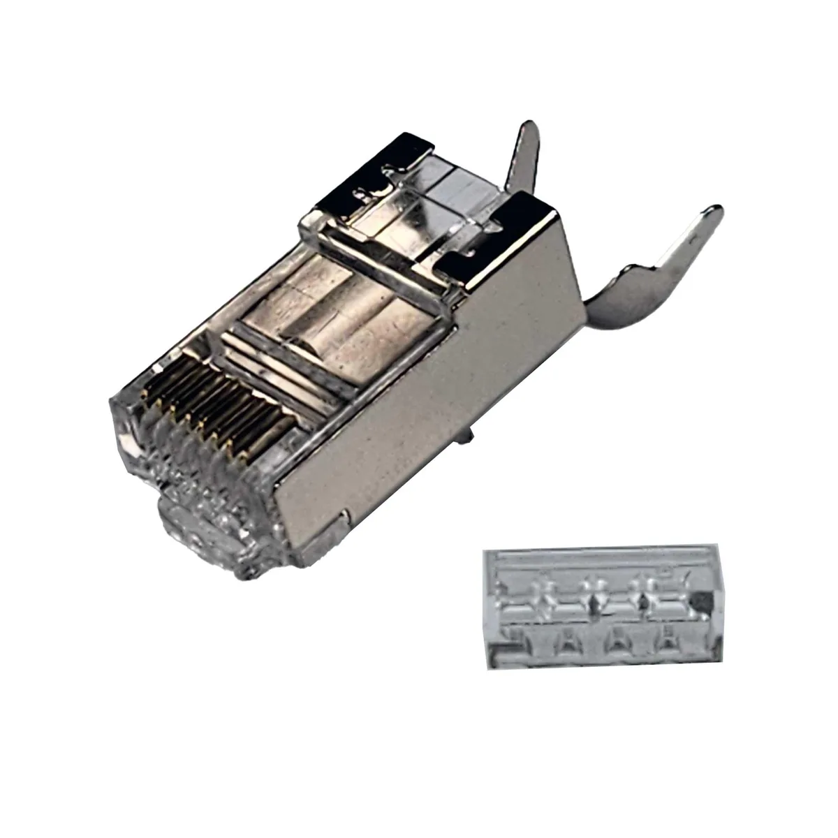 Logico Logico Extra Large RJ45 8P8C Pass Through Shielded Connector 100pcs — product photo